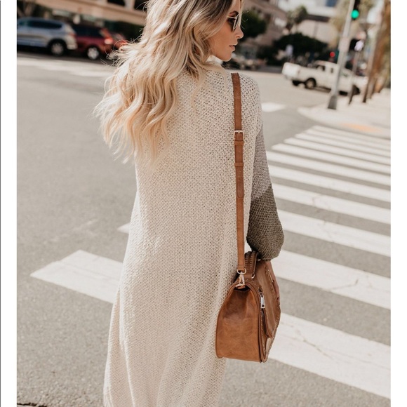 VALERIE COTTON POCKETED DUSTER CARDIGAN - Picture 3 of 4